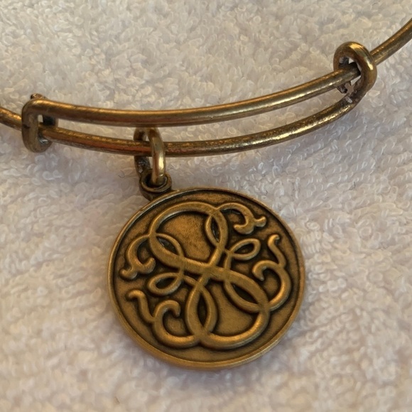 Alex and Ani Path of Life Charm Bracelet Gold Finish Expandable 2”- 3.5” - Picture 2 of 4
